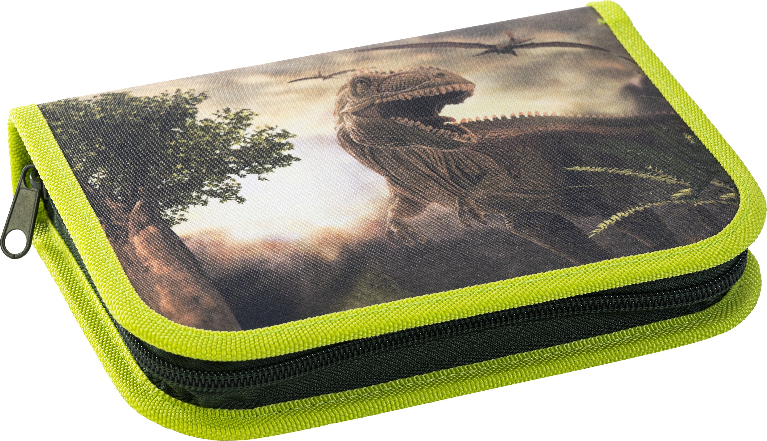 Penar imprimeu dinozauri, 42 de piese, inchidere cu fermoar, impermeabil - imagine 6